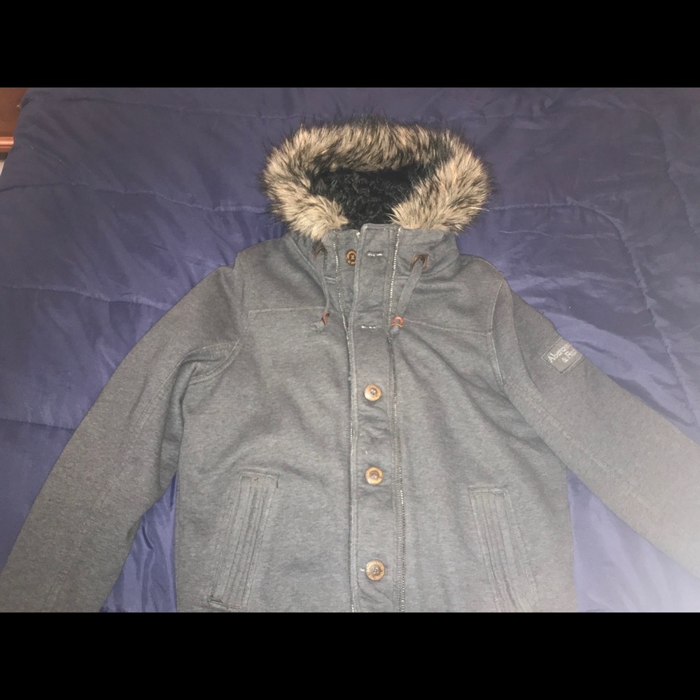 Down jacket with plush interior